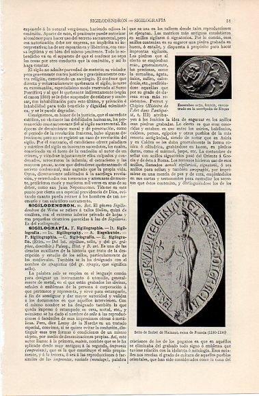 LAMINA V10338: Sello de Isabel de Hainaut 1180-1190