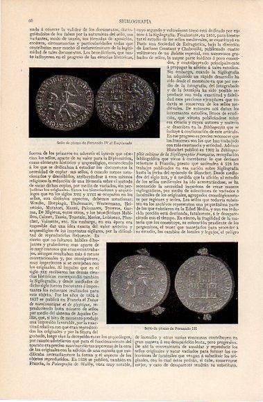 LAMINA V10344: Sello de plomo de Fernando III y Fernando IV