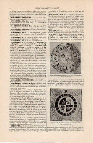 LAMINA V10348: Signo rodado de Alfonso X y Pedro I