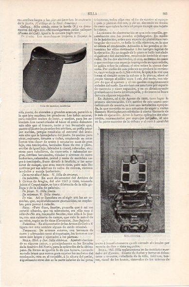 LAMINA V10397: Silla electrica