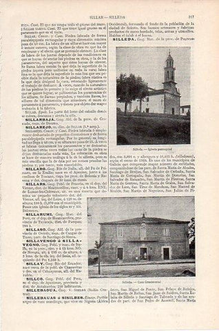 LAMINA V10398: Iglesia parroquial y ayuntamiento de Silleda