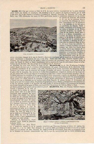 LAMINA V10377: Vista de Siloe, Jerusalen