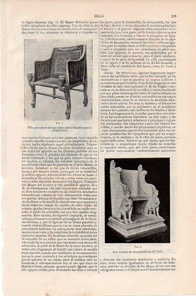 LAMINA V10387: Silla romana de una sacerdotista de Ceres