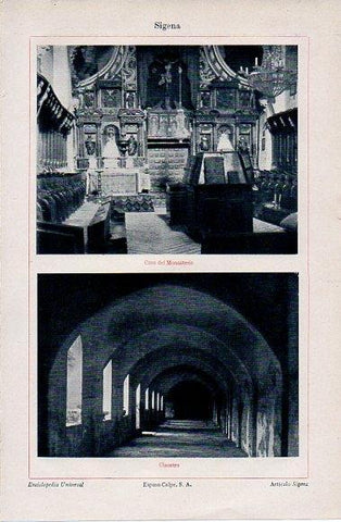 LAMINA V10330: Coro y claustro del Monasterio de Sigena