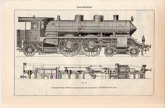 LAMINA V10276: Locomotora tipo Atlantic