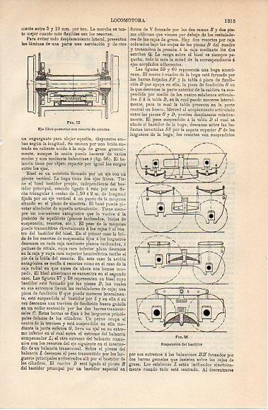 LAMINA V10278: Suspension del bastidor de una locomotora