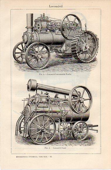 LAMINA V10285: Locomovil Lanz y Fowler