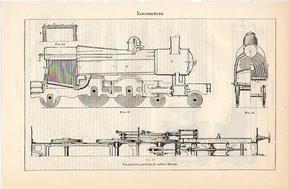 LAMINA V10272: Locomotora provista de caldera Brotan