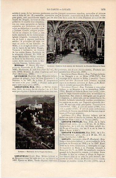 LAMINA V10264: Santuario de la Virgen del Sasso en Locarno