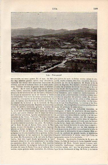 LAMINA V10314: Vista de Loja