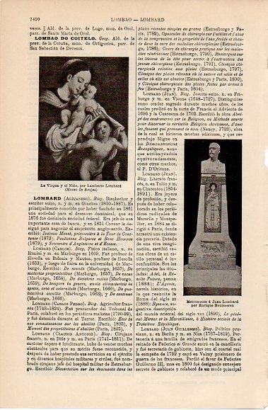 LAMINA V10317: Monumento a Juan Lombard, por Bouisseren