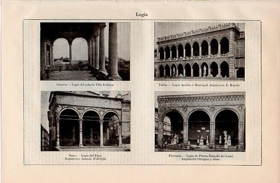 LAMINA V10303: Logia de Genova, Padua, Siena y Florencia