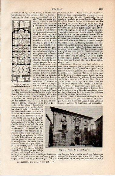 LAMINA V10309: Palacio del General Espartero, Logroño