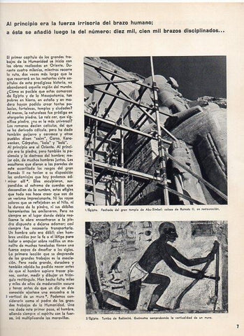 LAMINA V11324: Templo de Abu-Simbel y tumba de Rekhmire