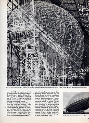 LAMINA V11418: Esqueleto del Graf Zeppelin