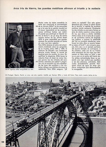LAMINA V11413: Puente en arco de Gustave Eiffel en Oporto
