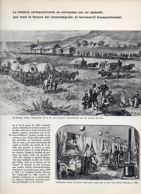 LAMINA V11405: Construccion del ferrocarril transcontinental en Estados Unidos