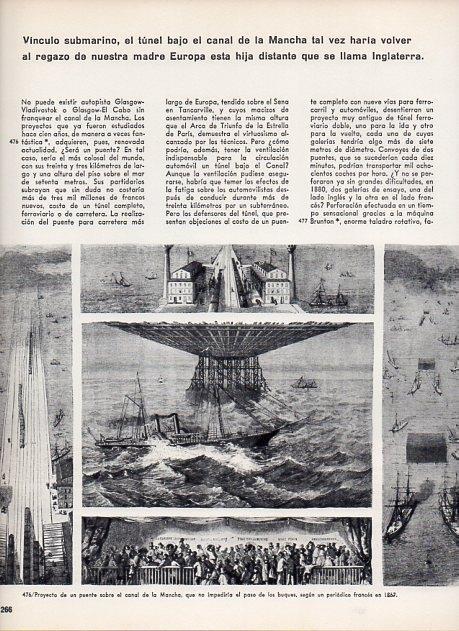 LAMINA V11451: Proyecto de un puente sobre el Canal de la Mancha en 1867