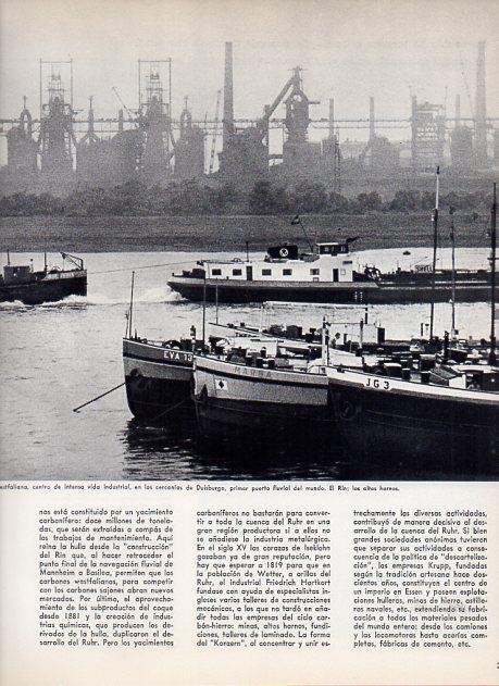LAMINA V11432: El Rhin y los altos hornos de Duisburgo, Alemania