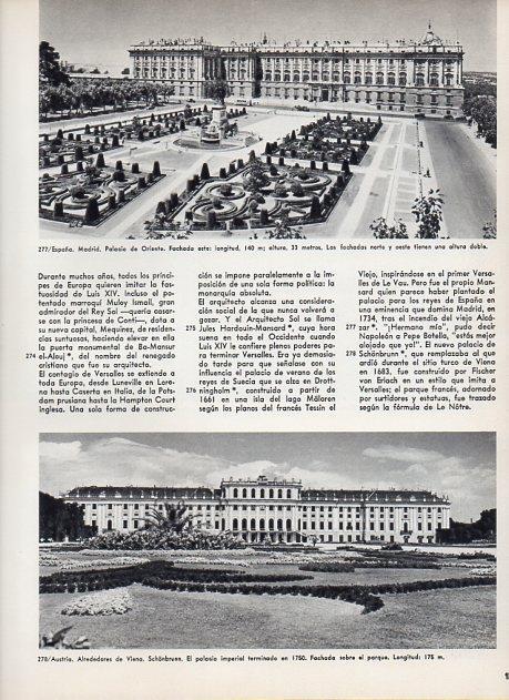 LAMINA V11394: Palacio de Oriente en Madrid y Palacio de Schonbrunn Viena