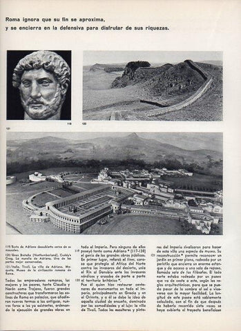 LAMINA V11350: Cuddy's Crag en Gran Bretaña y Villa de Adriano en Tivoli