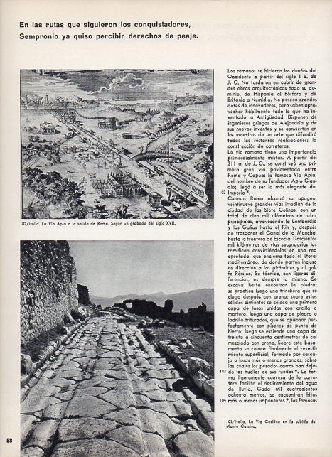 LAMINA V11346: La Via Apia grabado siglo XVII y La Via Casilina