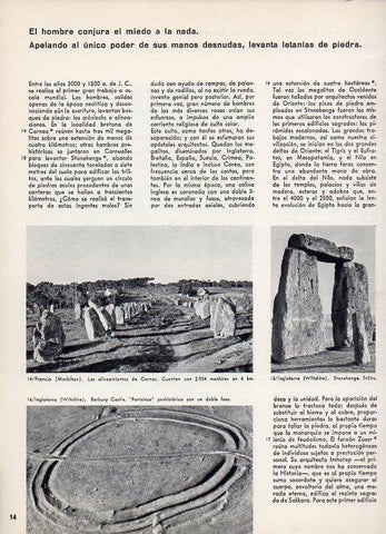 LAMINA V11327: Alineamientos de Carnac, Barbury Castle y Stonehenge