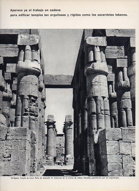 LAMINA V11333: Patio de Amenofis III en Luxor, Egipto