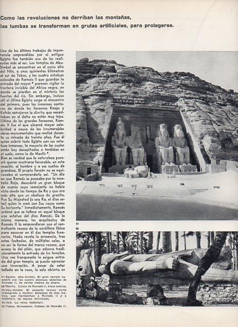 LAMINA V11335: Abu-Simbel y Coloso de Ramses II en Menfis, Egipto