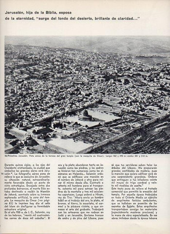 LAMINA V11336: Vista aerea de Jerusalen