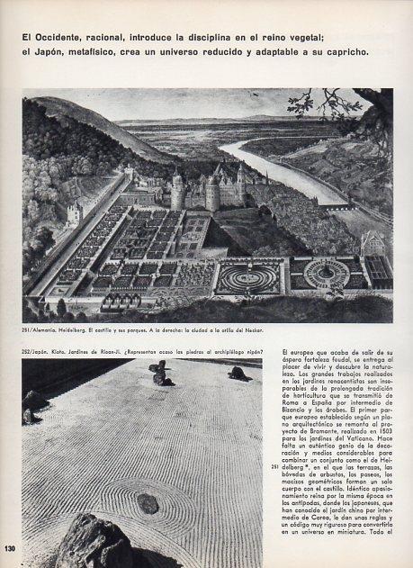 LAMINA V11385: Castillo de Heidelberg en Alemania y Jardines Rioan-Ji en Japon