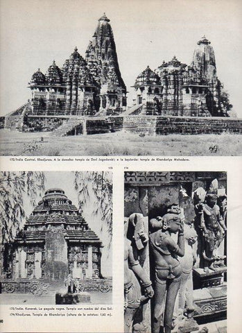 LAMINA V11362: Templos eroticos de Khajuraho, India