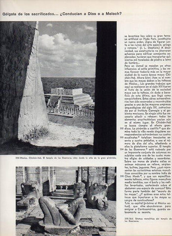 LAMINA V11371: Templo de los guerrero en Chichen-Itza, Mejico