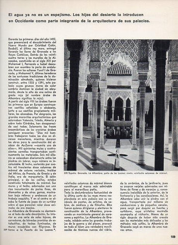 LAMINA V11372: Patio de los Leones en La Alhambra, Granada