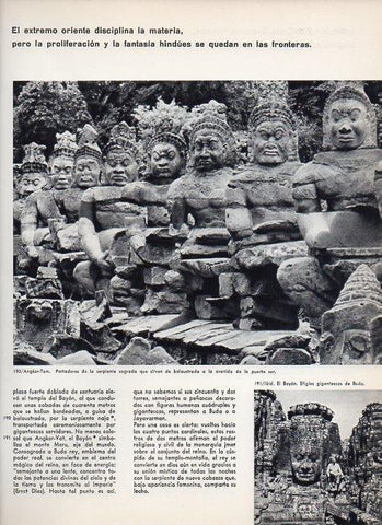 LAMINA V11367: Portadores de la serpiente en Angkor-Tom, Camboya