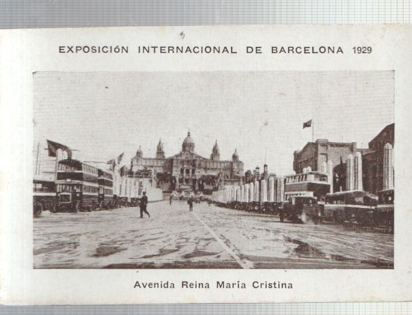 Cromo numero 05 : Exposicion Internacional de Barcelona 1929: Avda Reina Maria Cristina