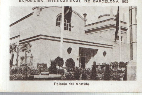 Cromo numero 07: Exposicion Internacional de Barcelona 1929: Palacio del vestido