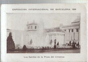 Cromo numero 12 : Exposicion Internacional de Barcelona 1929: Fuentes de la plaza del universo