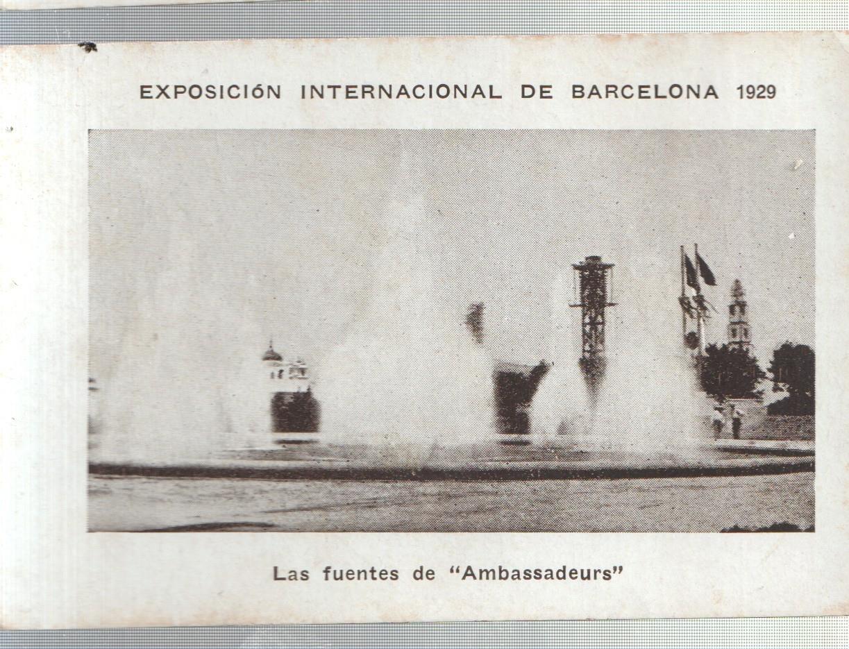 Cromo numero 25: Exposicion Internacional de Barcelona 1929: Las fuentes de Ambassadeurs 