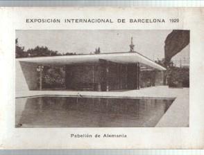 Cromo numero 15: Exposicion Internacional de Barcelona 1929: Pabellon de Alemania
