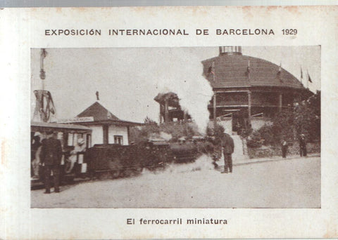 Cromo numero 19: Exposicion Internacional de Barcelona 1929: El Ferrocarril miniatura