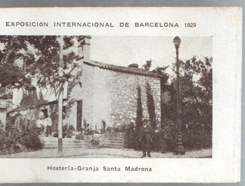 Cromo numero 32: Exposicion Internacional de Barcelona 1929: Hosteria Granja Santa Madrona 