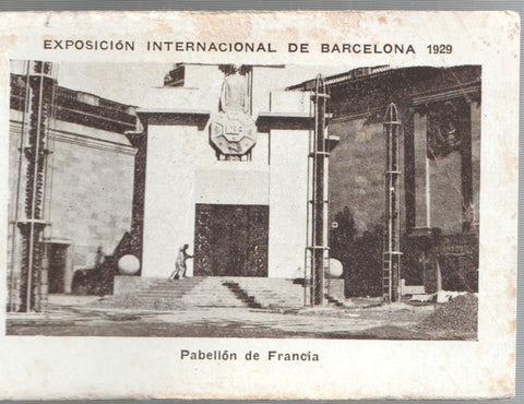 Cromo numero 39: Exposicion Internacional de Barcelona 1929: Pabellon de Francia