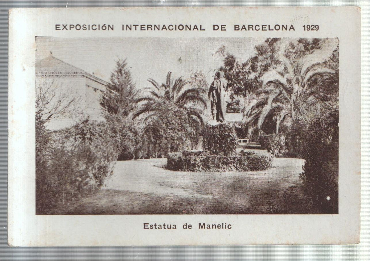 Cromo numero 41: Exposicion Internacional de Barcelona 1929: Estatua de Manelic