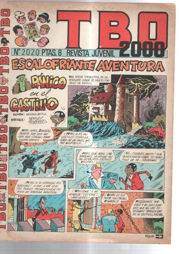 TBO 2000 numero 2020: Panico en el castillo (Bernet Toledano) (numerado 2 en trasera)