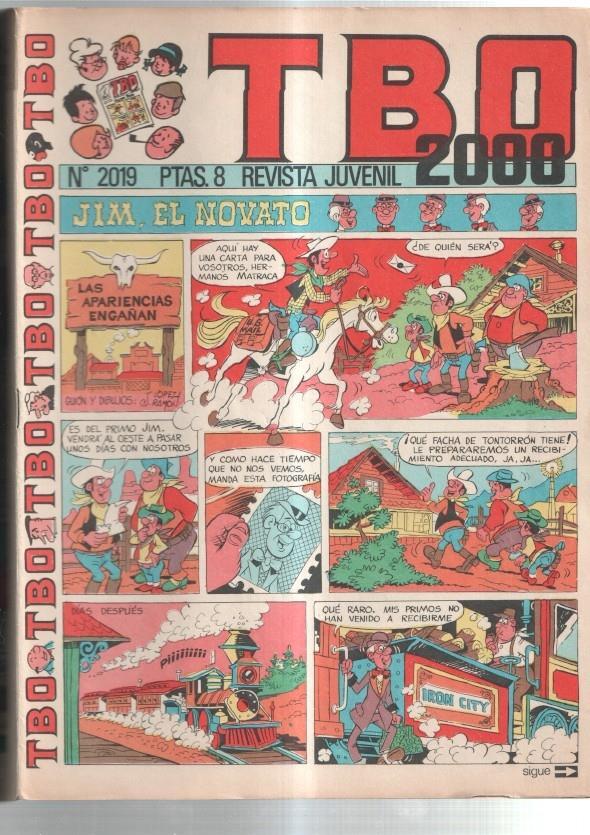 TBO 2000 numero 2019: Jim el novato (Lopez Ramon) (numerado 2 en trasera)