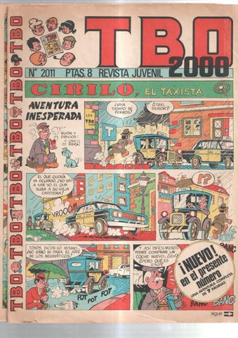 TBO 2000 numero 2011: Cirilo el taxista (numerado 2 en trasera)