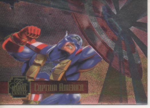 Cromo E002238: Trading Cards. '95 Flair Marvel Annual. Captain America