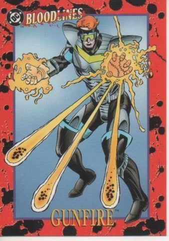Cromo E002203: Trading Cards. DC Bloodline nº 68. Gunfire