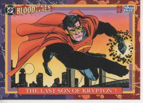 Cromo E002167: Trading Cards. DC Bloodline nº 23. The Last Son of Krypton